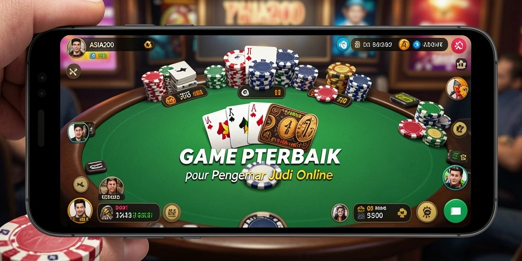 Tampilan seru gameplay Poker di ASIA200 dengan pemain sedang bertanding.