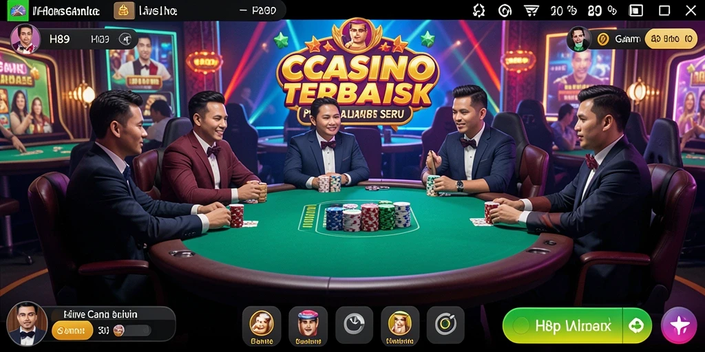 Tampilan gameplay seru H89 yang menghadirkan kasino nyata.