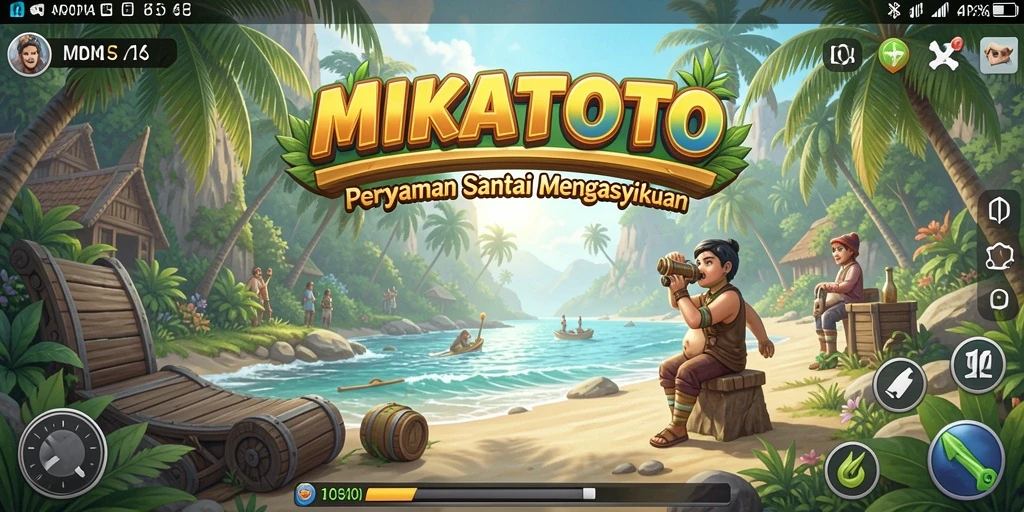 Tampilan gameplay MIKATOTO yang ceria dan menyenangkan.