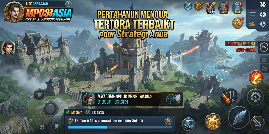 Tangkapan layar MPO88ASIA menampilkan pertarungan seru di Tower Defense.