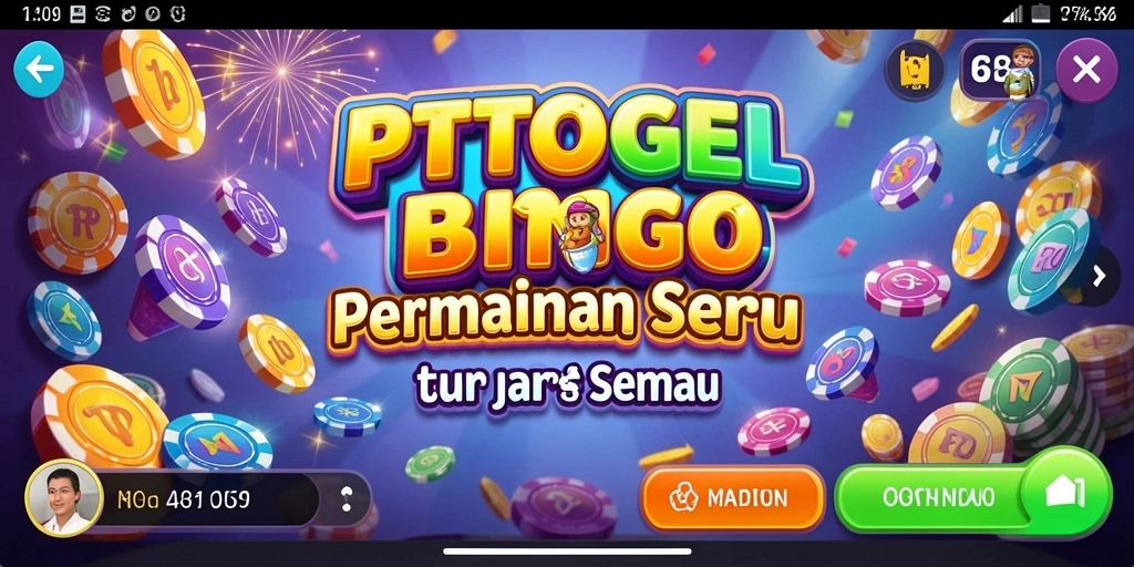 Tampilan gameplay Bingo yang seru dan interaktif di PTTOGEL.