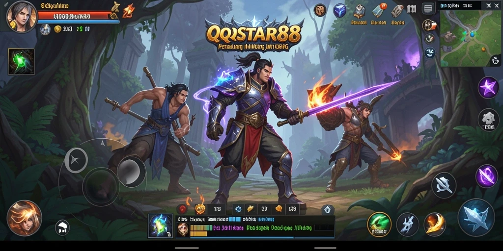 Tampilan gameplay seru di QQSTAR88 dengan aksi mendebarkan.