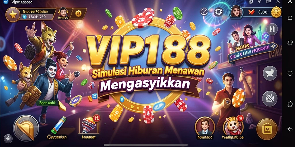 Tangkapan layar utama dari game VIP188 menampilkan gameplay Simulation yang seru.