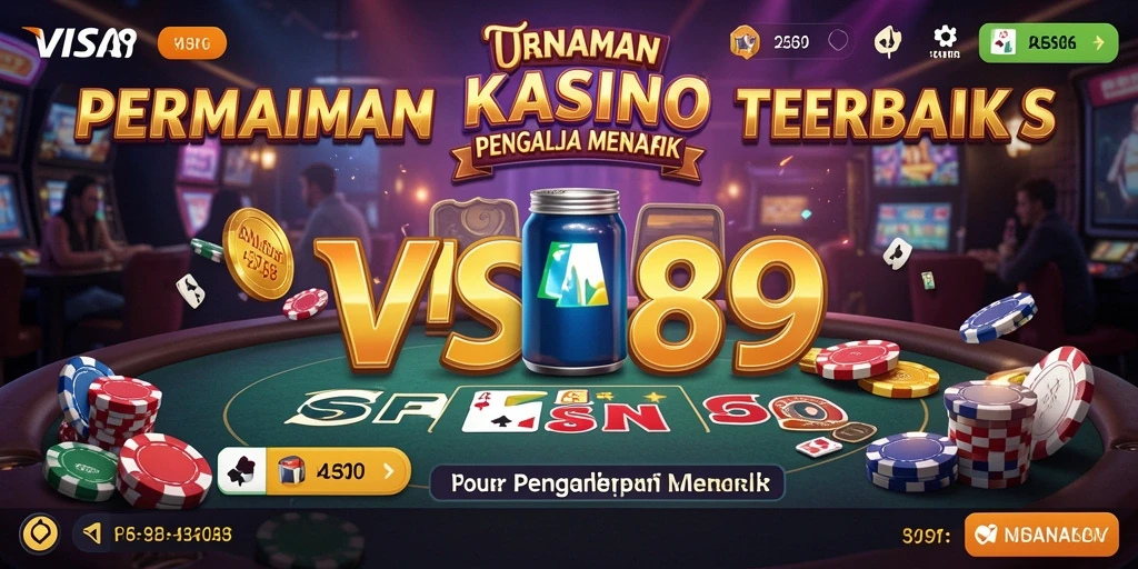 Screenshot utama VISA89 menampilkan gameplay kasino yang menarik dan interaktif.