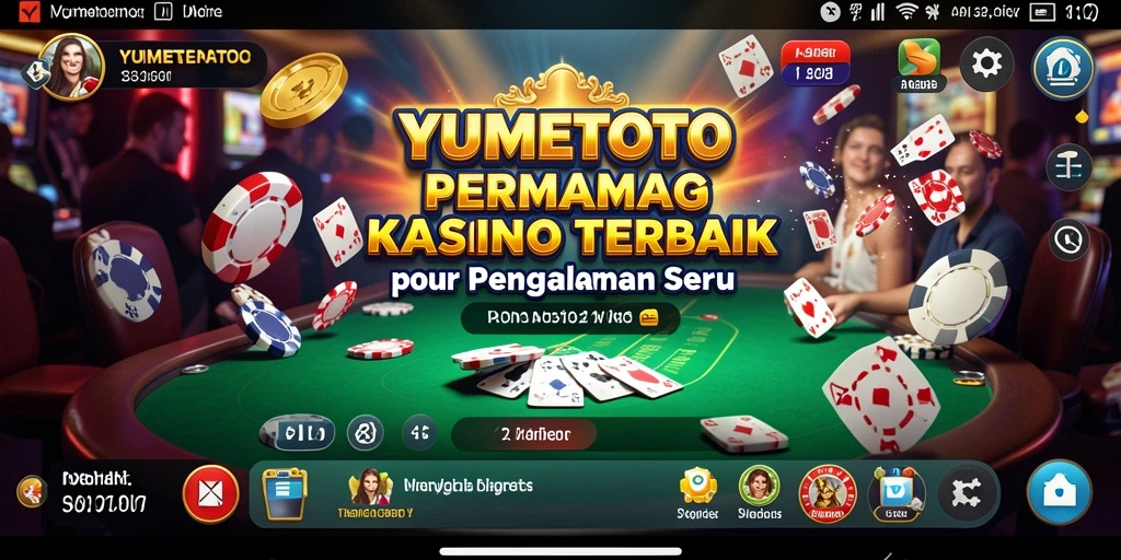 Tampilan gameplay Kasino yang seru dalam YUMETOTO.