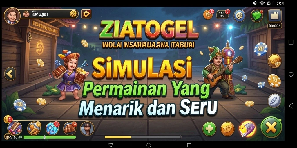 Tampilan gameplay ZIATOGEL yang menantang dan seru.